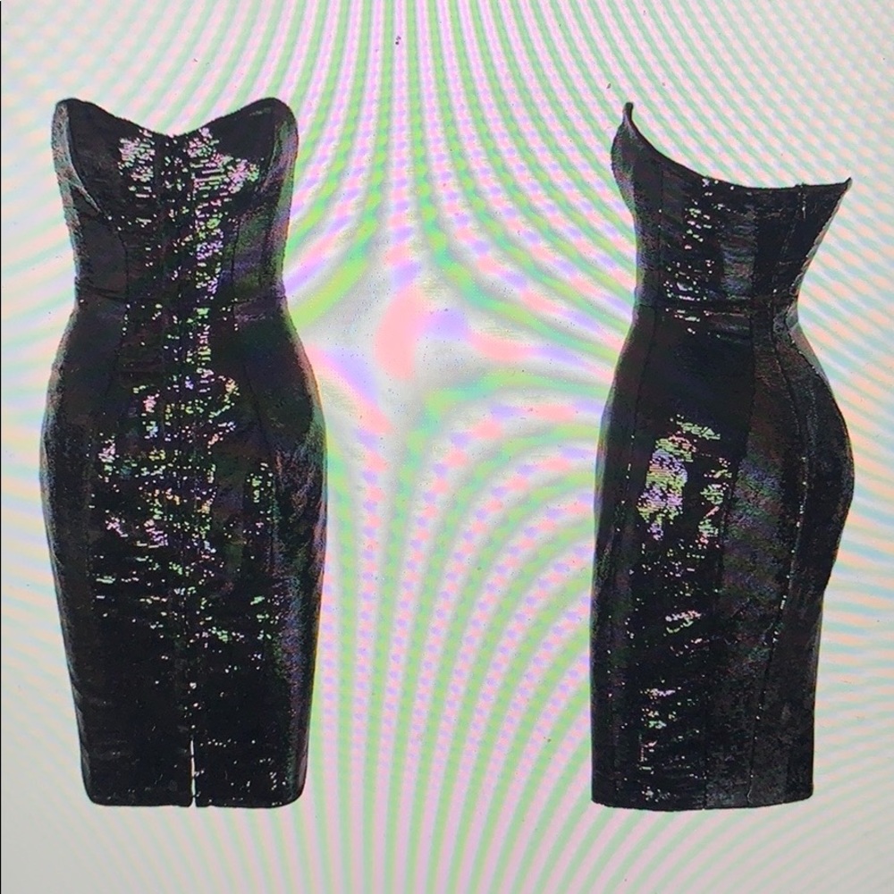 House of CB - Black Sequins Dress